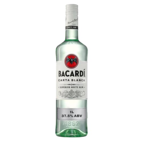 BACARDÍ Carta Blanca Superior White Rum, 100cl