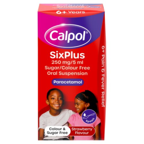 Calpol SixPlus 6+ Years Sugar-Free Oral Suspension 60ml