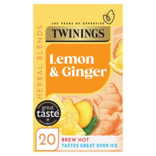 Twinings Lemon & Ginger 20 Tea Bags 30g
