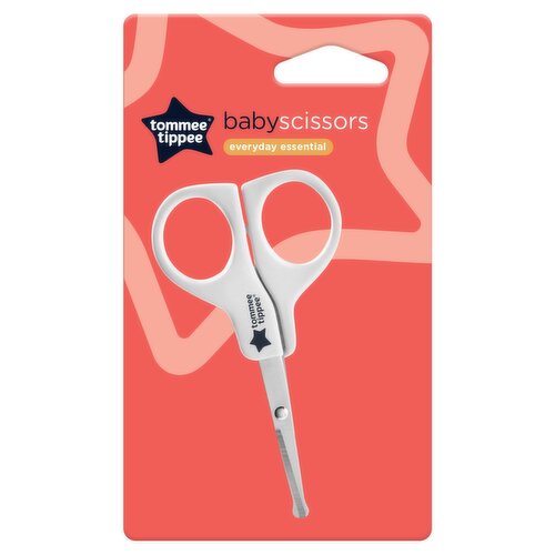 Tommee Tippee Essential Basics Baby Scissors, BPA-Free with Safe Rounded Ends