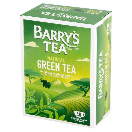 Barry's Tea Natural Green Tea 40 Teabags 100g