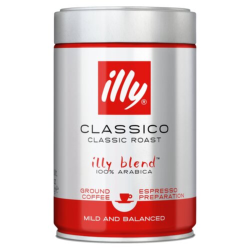 illy Ground Coffee, Espresso, Classico Roast 250g