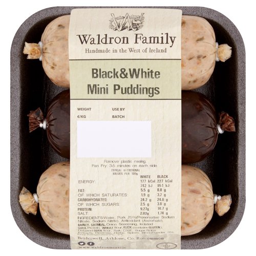 Waldron Family Black & White Mini Puddings 390g
