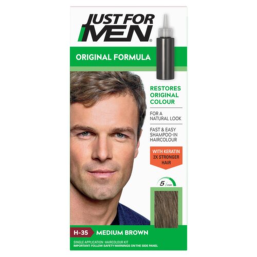 Just For Men Original Formula Haircolour Medium Brown H-35