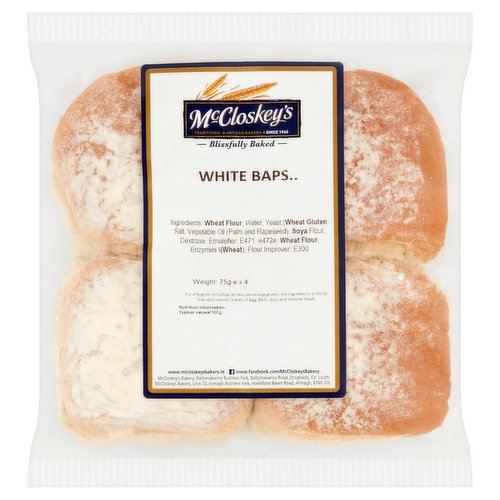 McCloskey's White Baps 4 x 75g