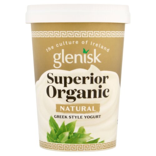 Glenisk Superior Organic Natural Greek Style Yogurt 500g