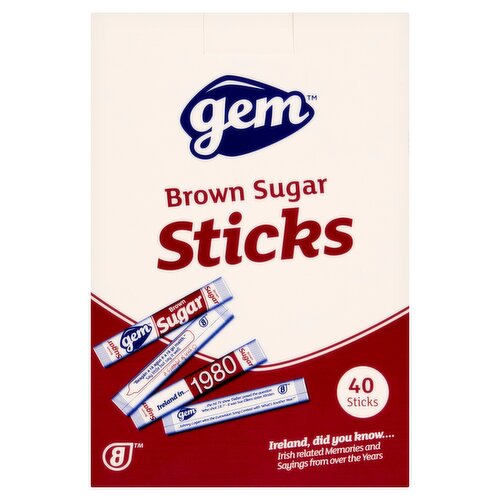 Gem 40 Brown Sugar Sticks 160g