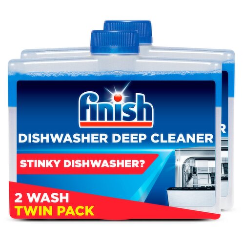 Finish Dishwasher Deep Cleaner, Fresh, 250ml x2