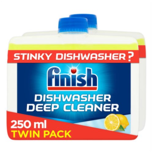 Finish Dishwasher Cleaner 2x250ml Lemon