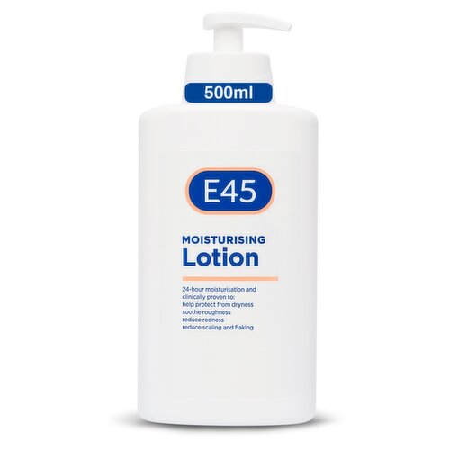 E45 Moisturiser Body Lotion for Long-Lasting Hydration for Dry & Sensitive Skin - 500ml