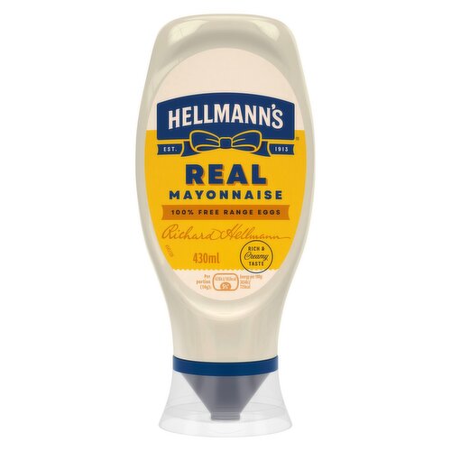 Hellmann's Real Mayonnaise Squeeze Bottle 430 ml