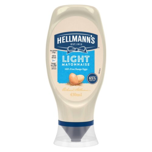 Hellmann's Condiment Light Mayonnaise 430 ml - Dunnes Stores