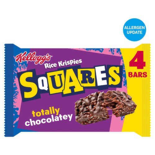 Kellogg's Rice Krispies Squares Delightfully Chocolatey Snack Bars 4x36g