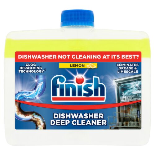 Finish Dishwasher Deep Cleaner, Lemon, 250ml