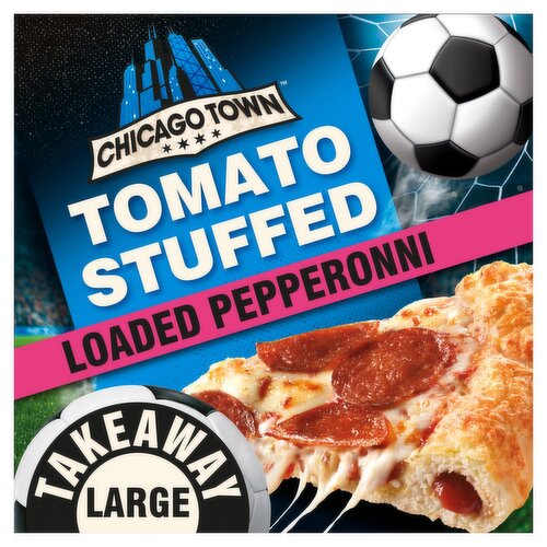 Chicago Town Stuffed Crust Loaded Pepperoni with Tomato Sauce Filled Crust 645g