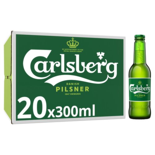 Carlsberg Danish Pilsner Lager Beer 20 x 300ml Bottle