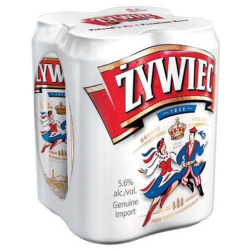 Zywiec genuine beer 4 x 500 ml can 