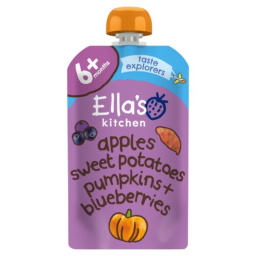 Ella's Kitchen Apple Sweet Potatoes Pumpkin + Blueberries 6+ Months 120g