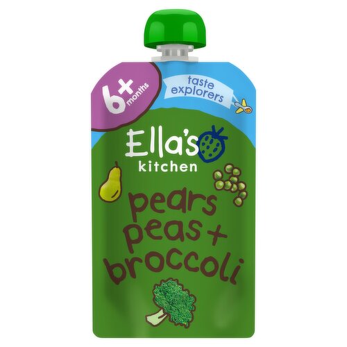 Ella's Kitchen Pears Peas + Broccoli 6+ Months 120g