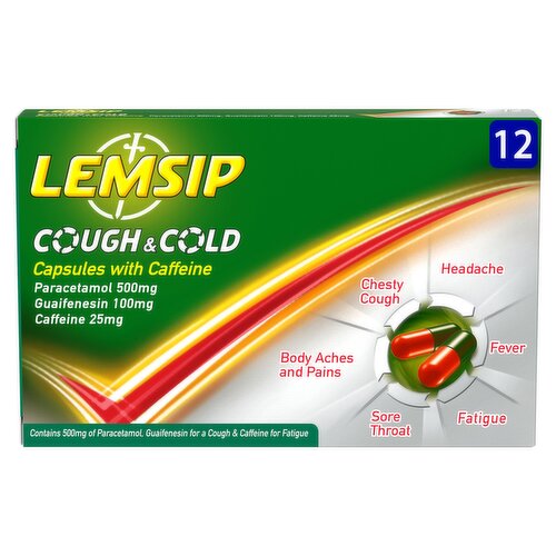 Lemsip Cough & Cold 12 Capsules