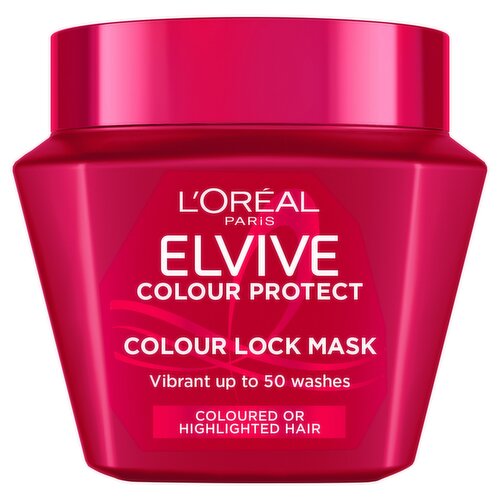 L'Oréal Paris Elvive Colour Protect Hair Mask, For Coloured or Highlighted Hair, 300ml
