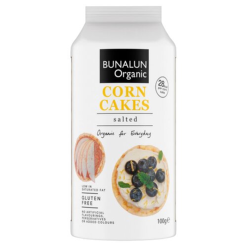 Bunalun Organic Corn Cakes Salted 100g