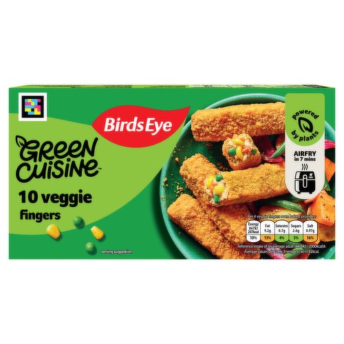 Birds Eye 10 Green Cuisine Vegan Veggie Fingers 284g