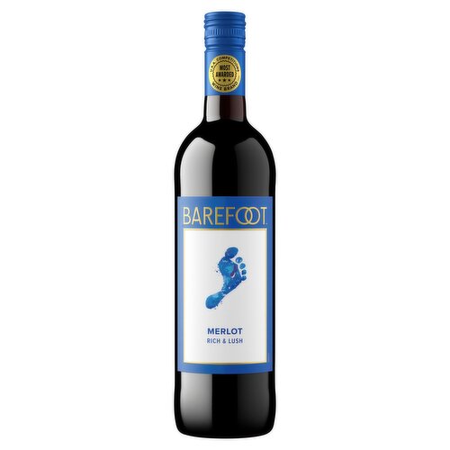 Barefoot Merlot Red Wine 750ml