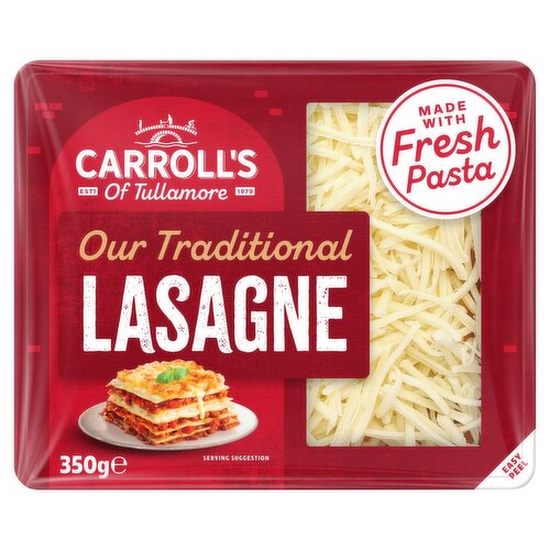 Carroll's Fresh Pasta Traditional Lasagne 350g