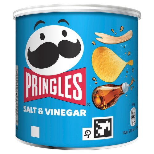 Pringles Salt & Vinegar Snacking Crisps 40g