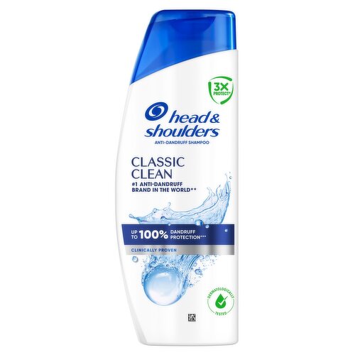 Head & Shoulders Classic Clean Anti-Dandruff Shampoo 250ml.Works against Oil and Itch