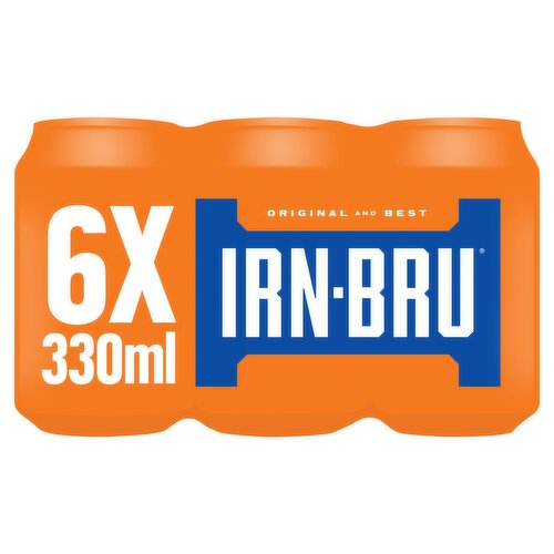 IRN-BRU Regular Soft Drink Can Multipack 6x330ml