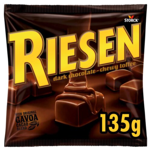Riesen Dark Chocolate - Chewy Toffee 135g