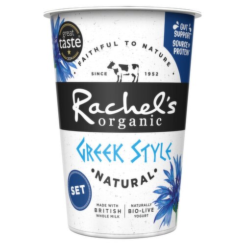 Rachel's Organic Greek Style Set Natural 450g