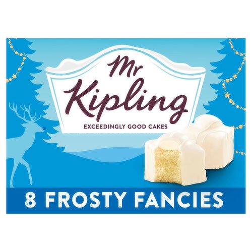 Mr Kipling Frosty Fancies Christmas Cakes 8 Pack
