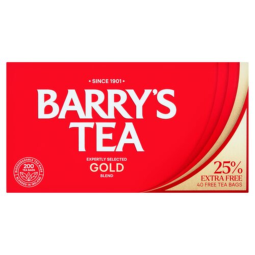 Barry’s Tea Gold Blend 160 + 25% Extra Free Teabags 625g