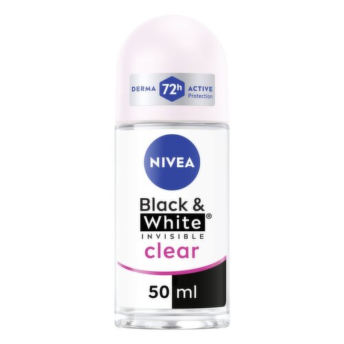 NIVEA Black & White Invisible Clear 72h Anti-perspirant Deodorant 50ml
