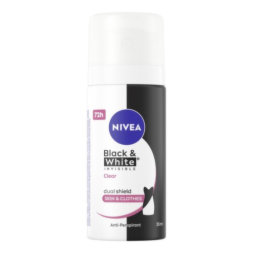 NIVEA Black & White Invisible Clear Deodorant Spray 35ml