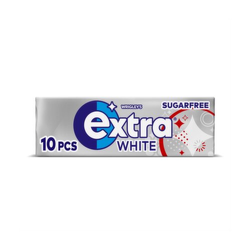 Extra White Chewing Gum Sugar Free 10 Pieces