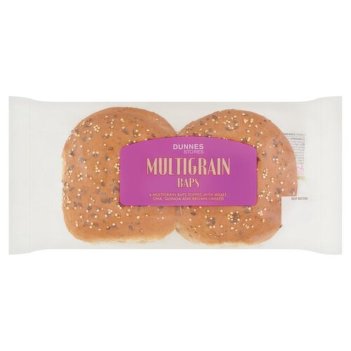 Dunnes Stores 4 Multigrain Baps 280g