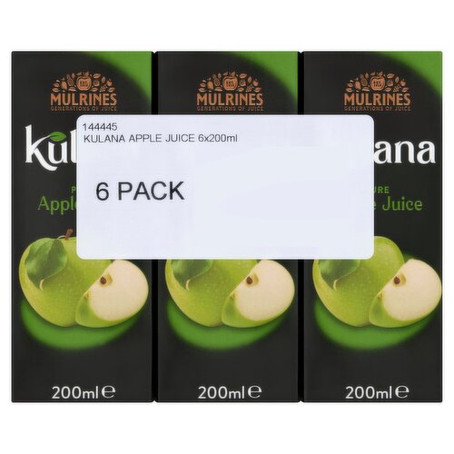 Kulana Pure Apple Juice 6 x 200ml