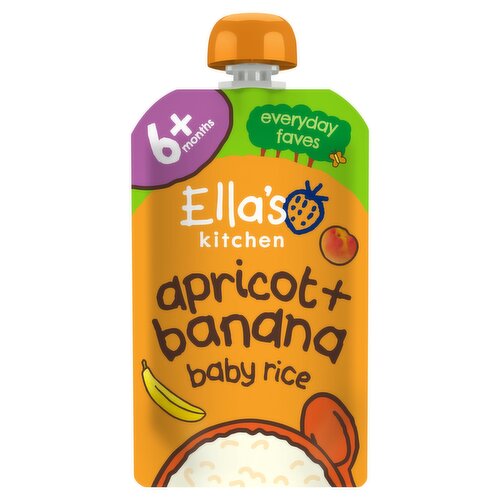 Ella's Kitchen Apricot + Banana Baby Rice 6+ Months 120g