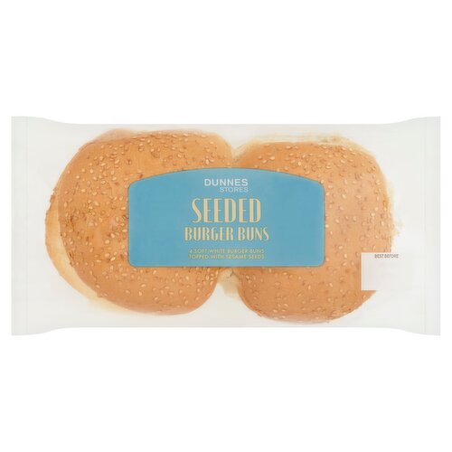Dunnes Stores 4 Seeded Burger Buns 280g