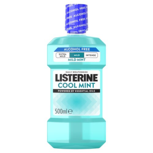 Listerine Cool Mint Mild Taste Alcohol Free Mouthwash 500ml