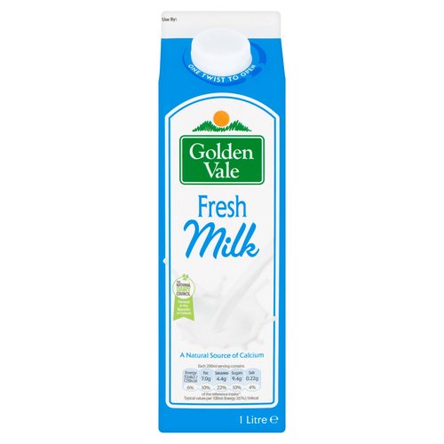 Golden Vale Fresh Milk 1 Litre