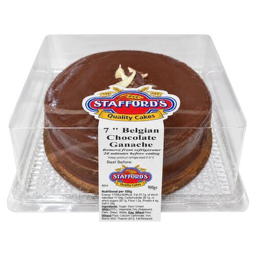 Stafford's 7 " Belgian Chocolate Ganache 900g