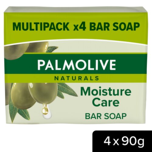 Palmolive Naturals Moisture with Olive Bar Soap 4 Pack