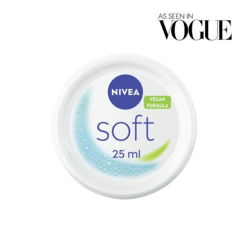 NIVEA Soft Moisturiser Face Body & Hands 25ml