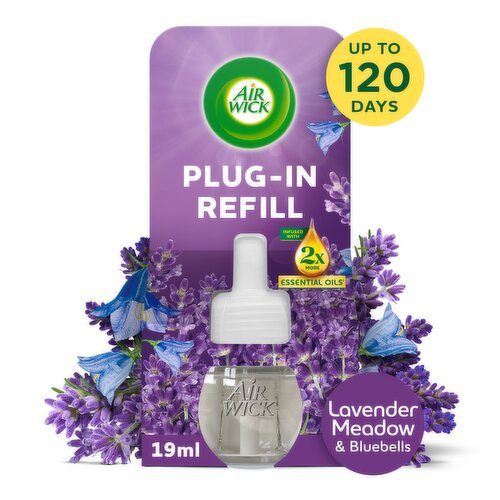 Air Wick Plug in refill, Lavender Meadow & Bluebells Air freshener, 19ml