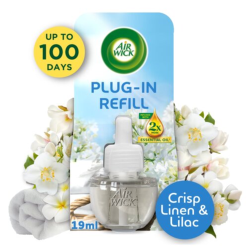 Air Wick Plug-In Refill Crisp Linen & Lilac Air Freshener 19ml